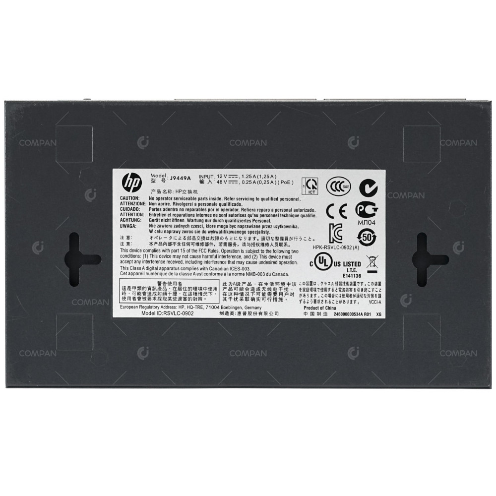 J9449A HP 1810G 8 PORT 1GB ETHERNET MANAGED POE POWERED SWITCH  1810G-8,J9449-60001